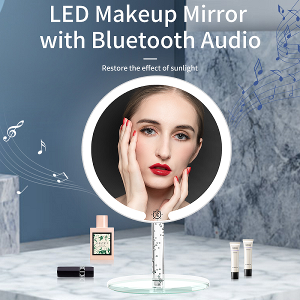 Bluetooth Audio 1X/5X Crystal Led Mirror