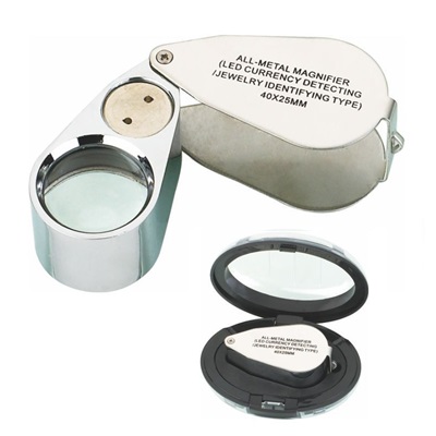 40X LED UV Foldable Magnifier